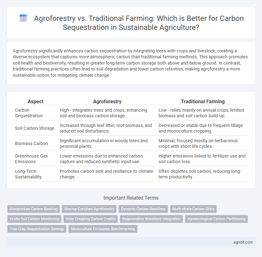 Agroforestry vs. Traditional Farming: Which is Better for Carbon Sequestration in Sustainable Agriculture?