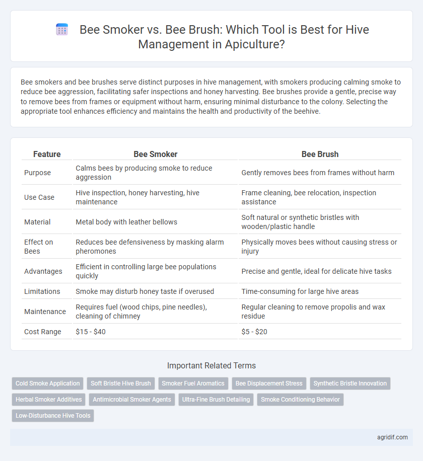 Bee Smoker vs. Bee Brush: Which Tool is Best for Hive Management in Apiculture?