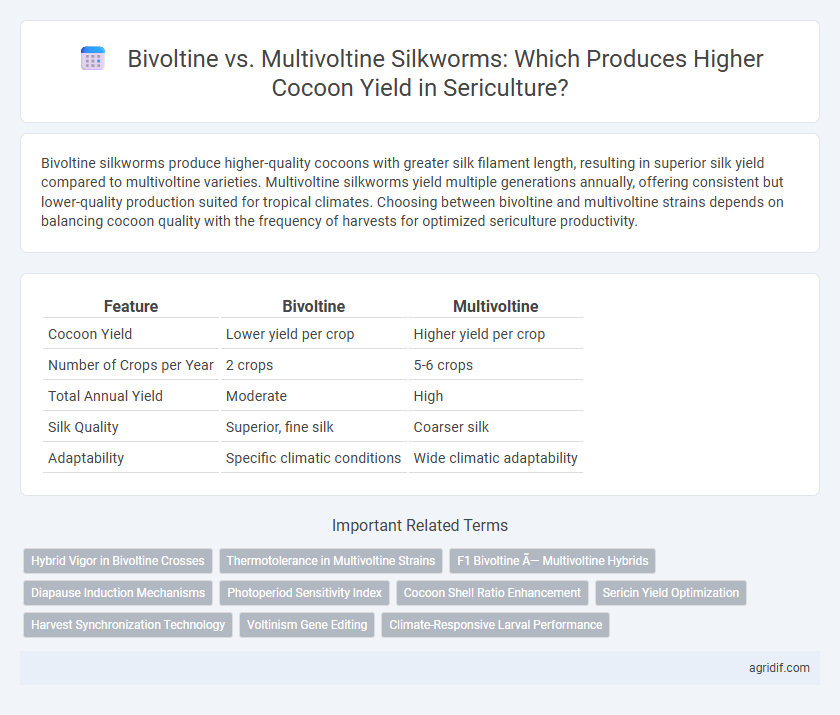 Bivoltine vs. Multivoltine Silkworms: Which Produces Higher Cocoon Yield in Sericulture?