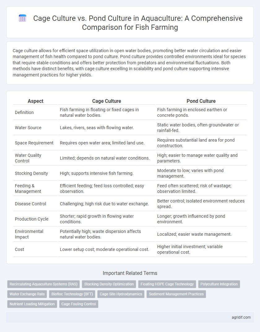 Cage Culture vs. Pond Culture in Aquaculture: A Comprehensive Comparison for Fish Farming