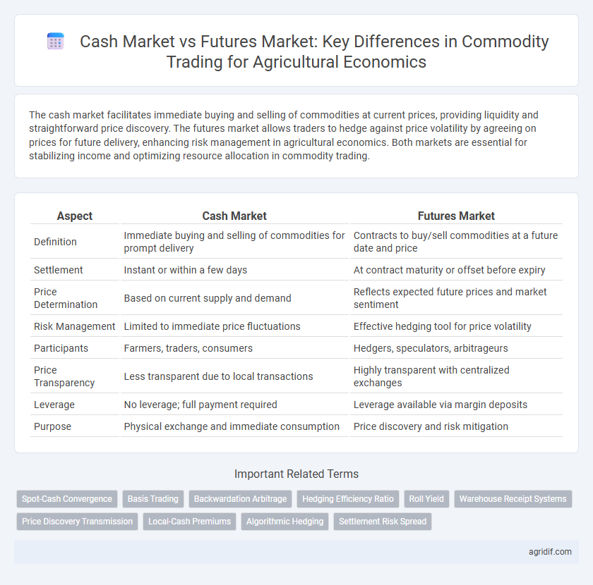 Cash Market vs Futures Market: Key Differences in Commodity Trading for Agricultural Economics