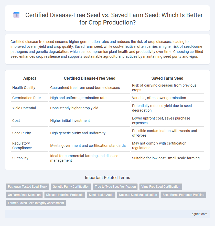 Certified Disease-Free Seed vs. Saved Farm Seed: Which Is Better for Crop Production?