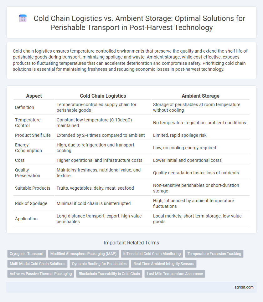 Cold Chain Logistics vs. Ambient Storage: Optimal Solutions for Perishable Transport in Post-Harvest Technology