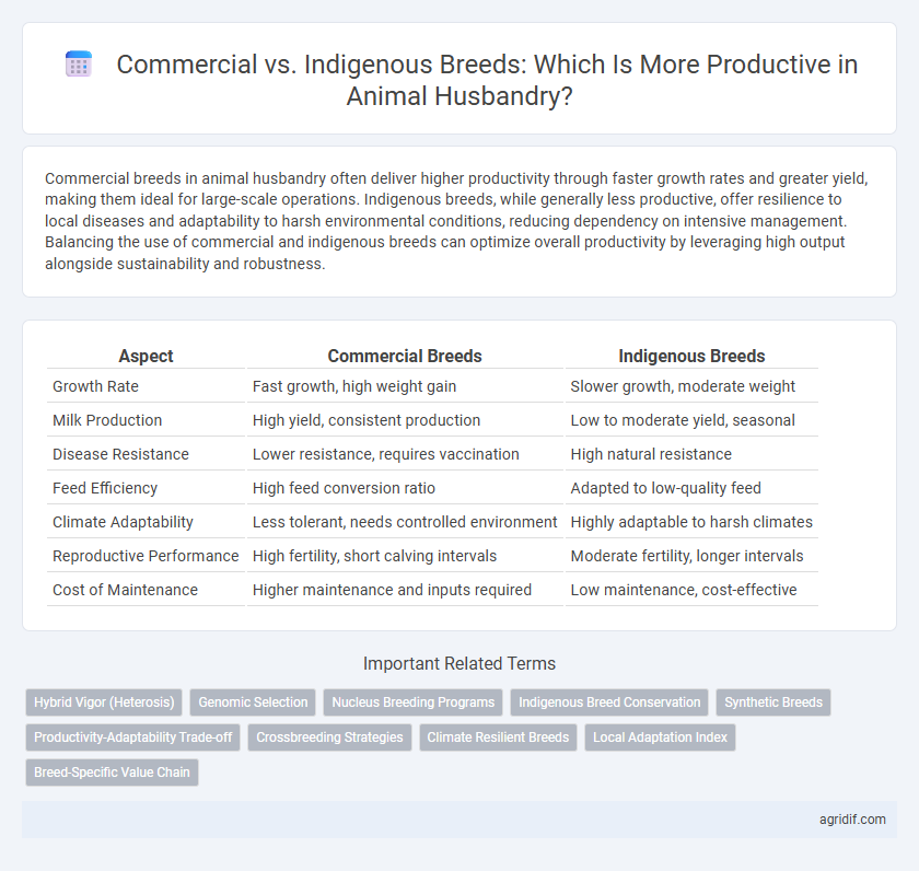Commercial vs. Indigenous Breeds: Which Is More Productive in Animal Husbandry?