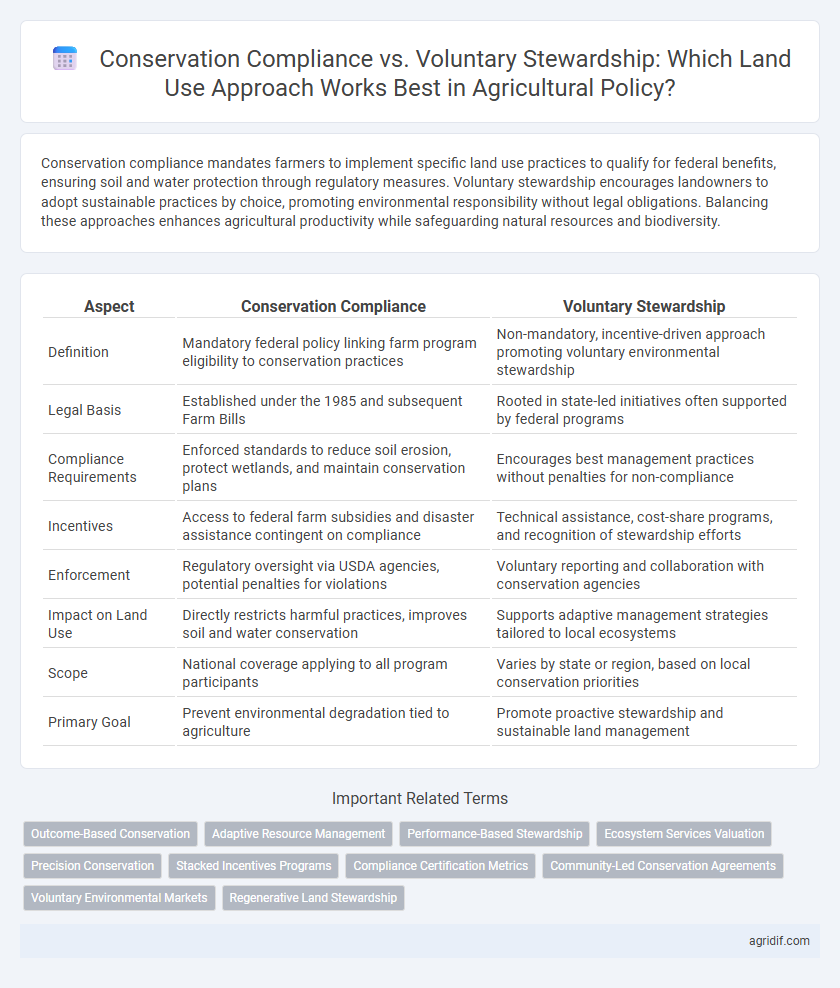 Conservation Compliance vs. Voluntary Stewardship: Which Land Use Approach Works Best in Agricultural Policy?