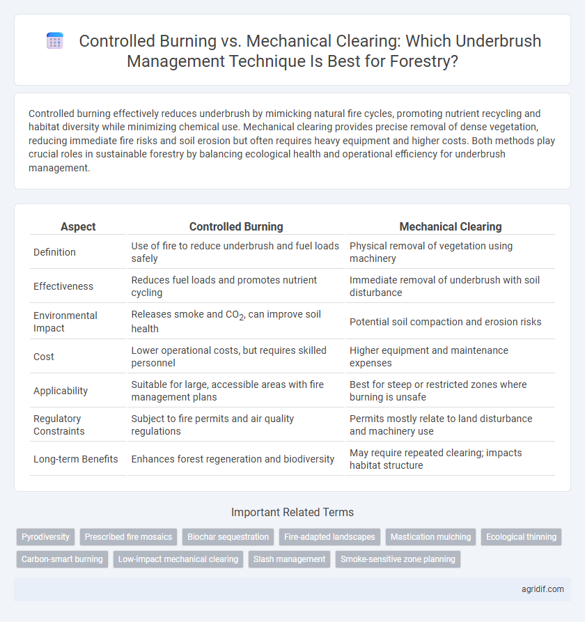 Controlled Burning vs. Mechanical Clearing: Which Underbrush Management Technique Is Best for Forestry?