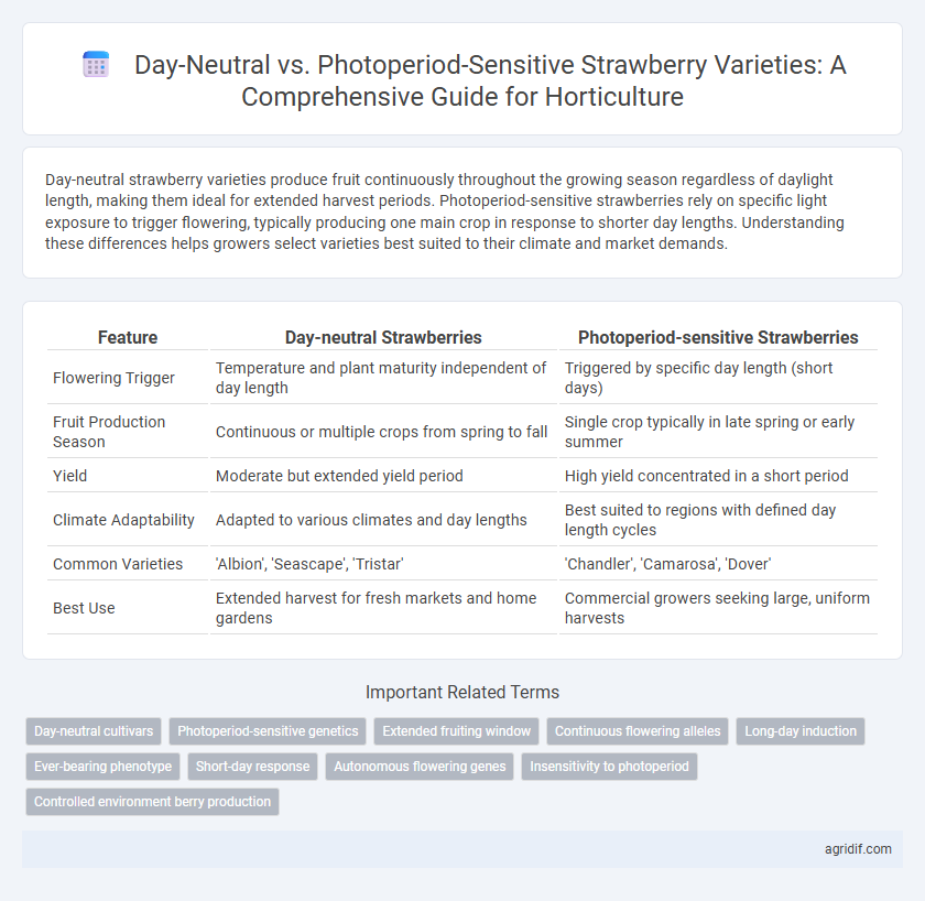 Day-Neutral vs. Photoperiod-Sensitive Strawberry Varieties: A Comprehensive Guide for Horticulture