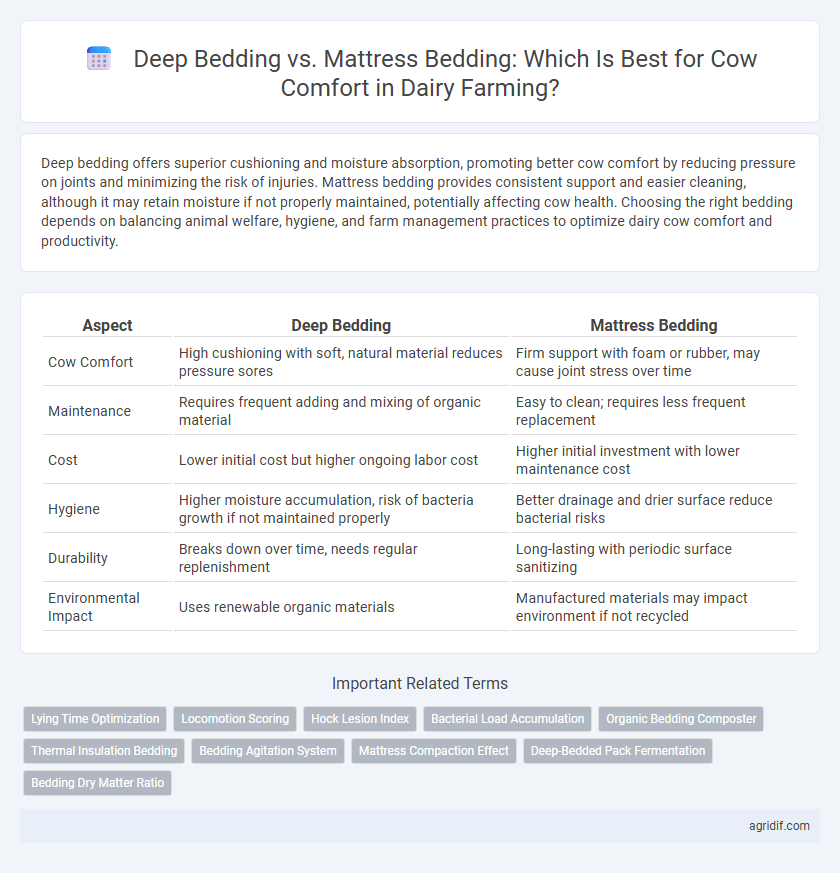 Deep Bedding vs. Mattress Bedding: Which Is Best for Cow Comfort in Dairy Farming?