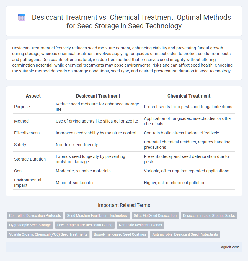Desiccant Treatment vs. Chemical Treatment: Optimal Methods for Seed Storage in Seed Technology