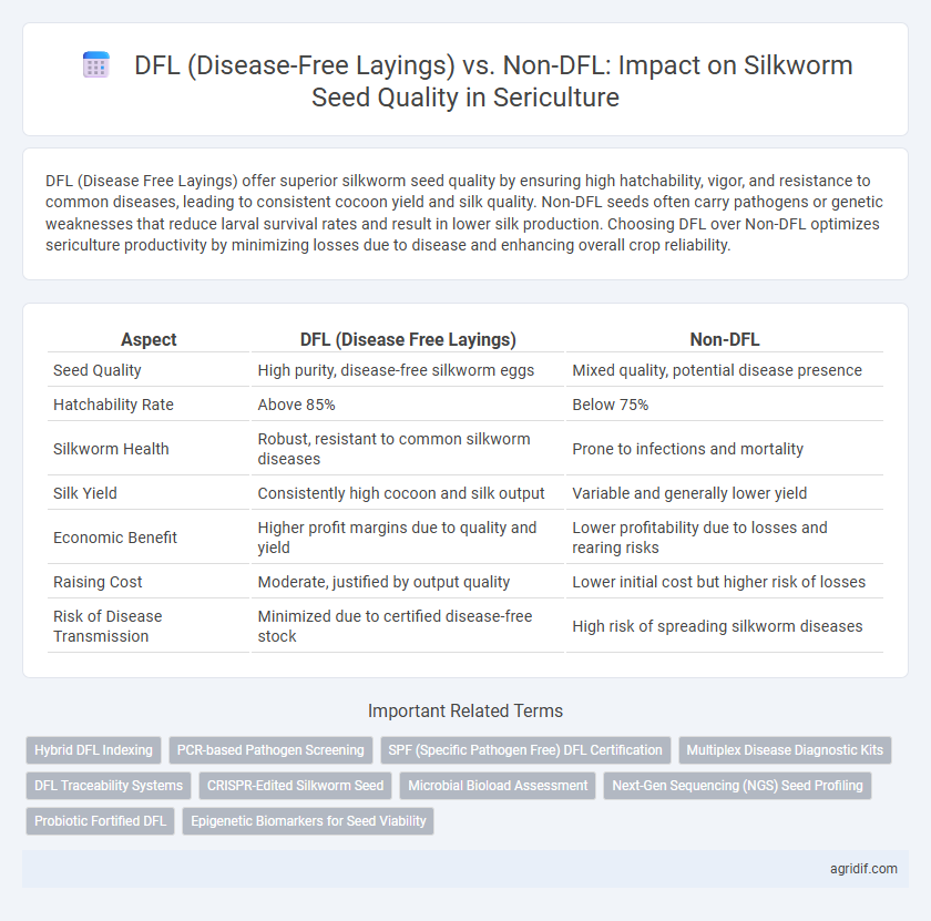 DFL (Disease-Free Layings) vs. Non-DFL: Impact on Silkworm Seed Quality in Sericulture