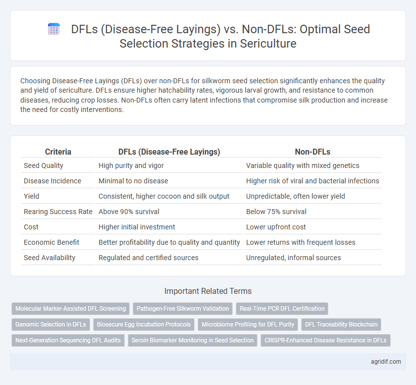 DFLs (Disease-Free Layings) vs. Non-DFLs: Optimal Seed Selection Strategies in Sericulture