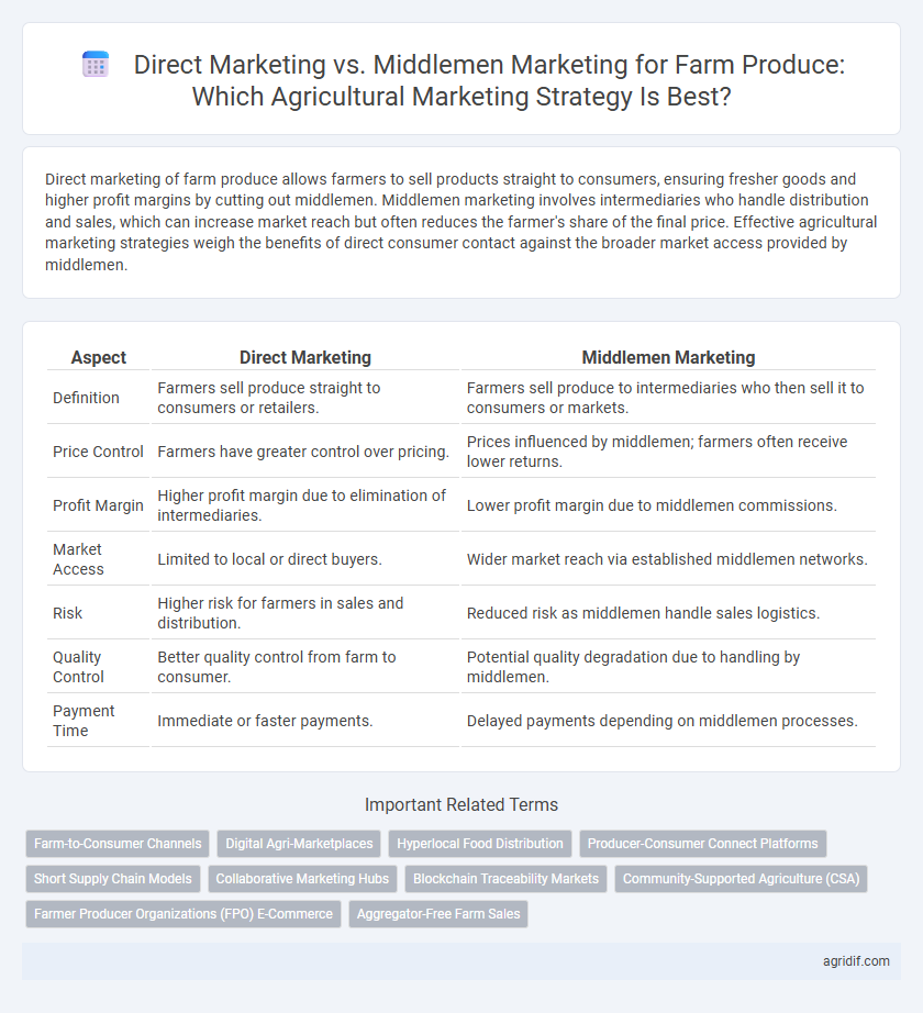 Direct Marketing vs. Middlemen Marketing for Farm Produce: Which Agricultural Marketing Strategy Is Best?
