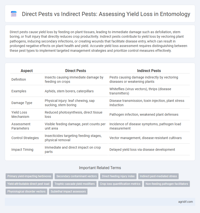 Direct Pests vs Indirect Pests: Assessing Yield Loss in Entomology