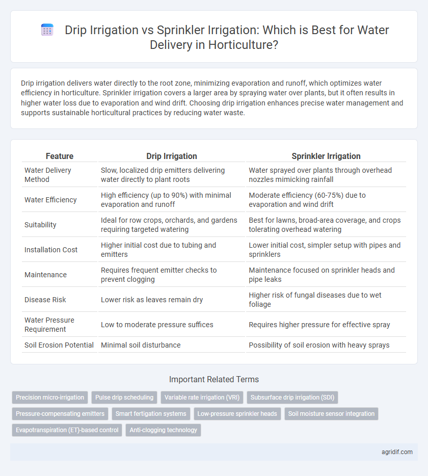 Drip Irrigation vs Sprinkler Irrigation: Which is Best for Water Delivery in Horticulture?