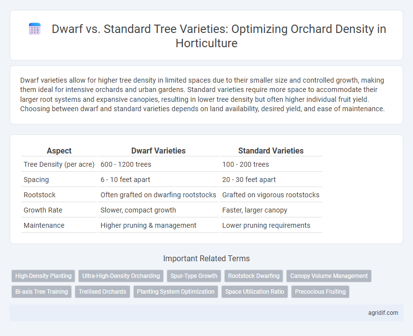 Dwarf vs. Standard Tree Varieties: Optimizing Orchard Density in Horticulture