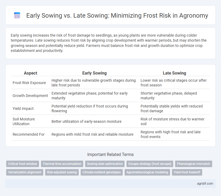 Early Sowing vs. Late Sowing: Minimizing Frost Risk in Agronomy