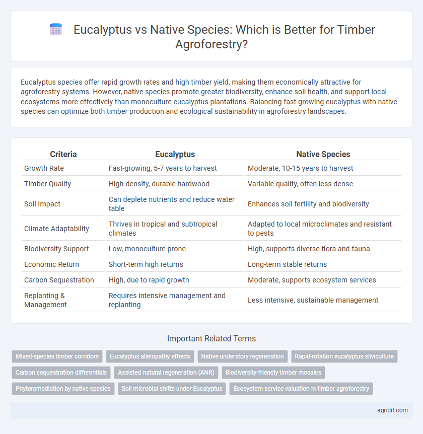 Eucalyptus vs Native Species: Which is Better for Timber Agroforestry?