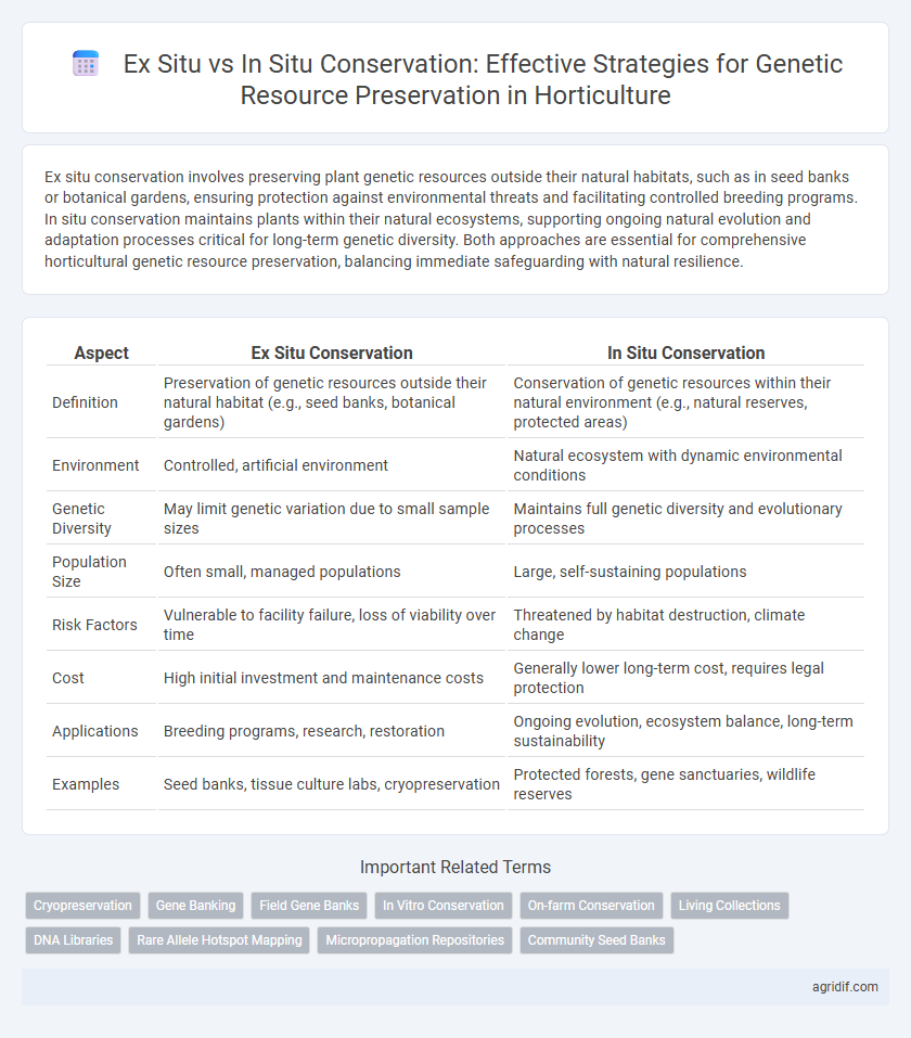 Ex Situ vs In Situ Conservation: Effective Strategies for Genetic Resource Preservation in Horticulture