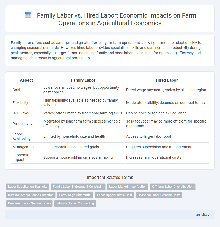 Family Labor vs. Hired Labor: Economic Impacts on Farm Operations in Agricultural Economics