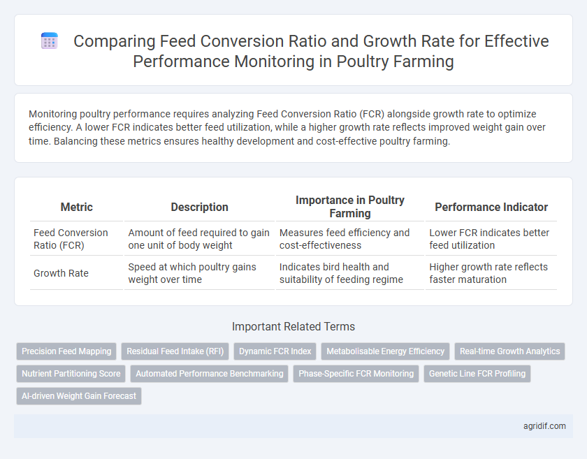 Comparing Feed Conversion Ratio and Growth Rate for Effective Performance Monitoring in Poultry Farming