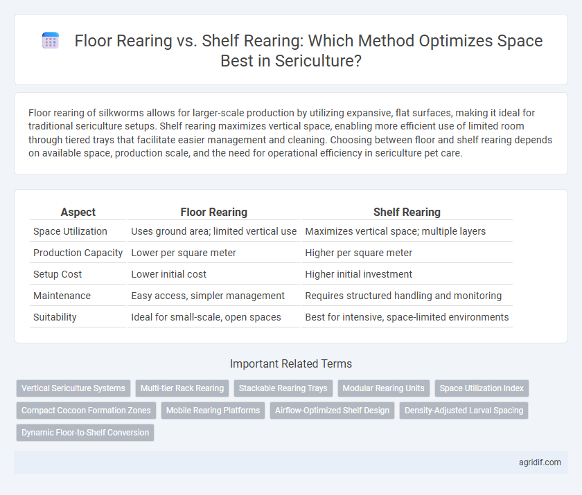 Floor Rearing vs. Shelf Rearing: Which Method Optimizes Space Best in Sericulture?