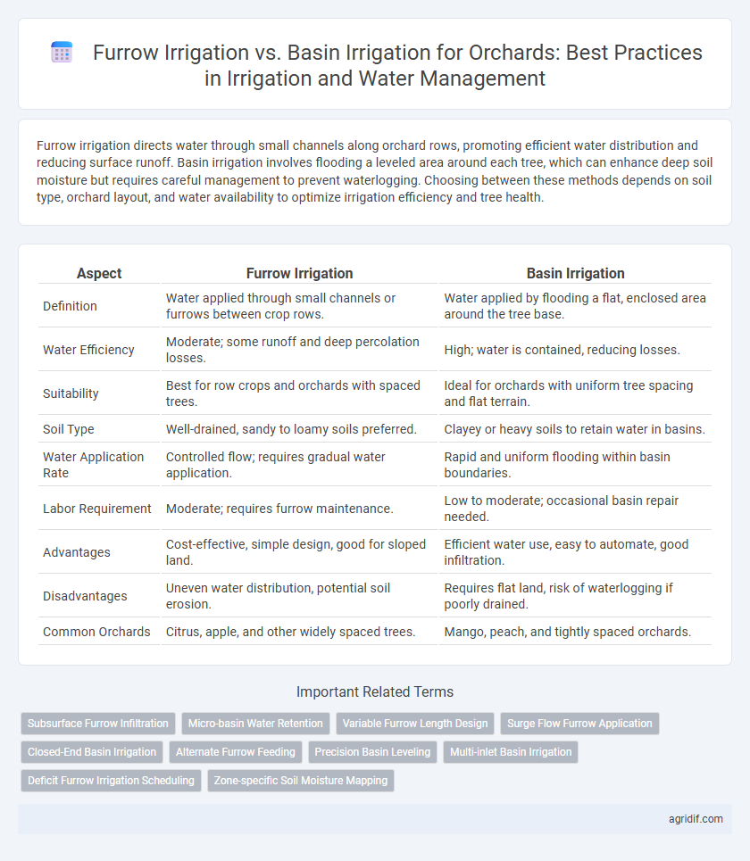 Furrow Irrigation vs. Basin Irrigation for Orchards: Best Practices in Irrigation and Water Management