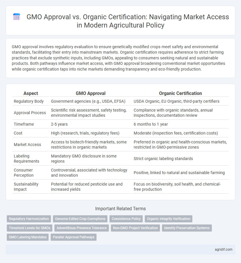GMO Approval vs. Organic Certification: Navigating Market Access in Modern Agricultural Policy