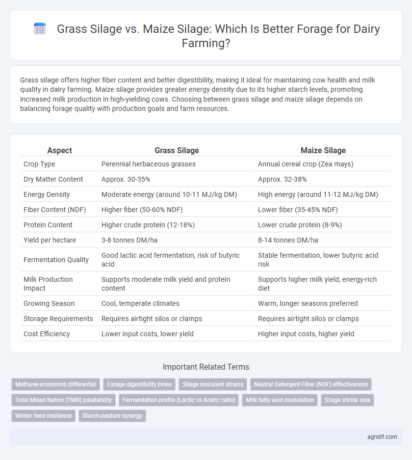 Grass Silage vs. Maize Silage: Which Is Better Forage for Dairy Farming?
