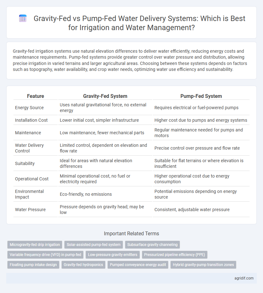 Gravity-Fed vs Pump-Fed Water Delivery Systems: Which is Best for Irrigation and Water Management?