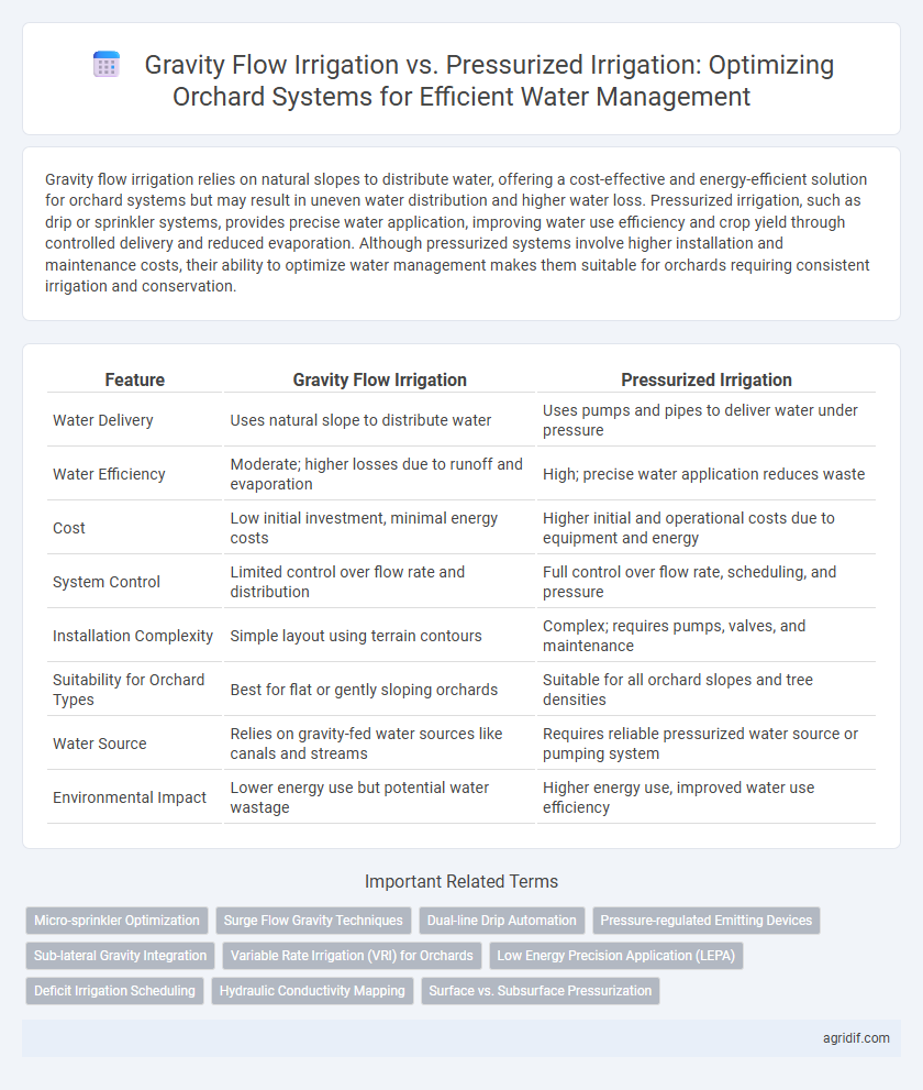 Gravity Flow Irrigation vs. Pressurized Irrigation: Optimizing Orchard Systems for Efficient Water Management