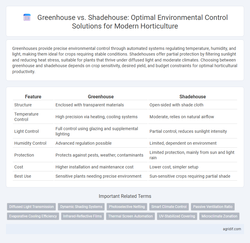 Greenhouse vs. Shadehouse: Optimal Environmental Control Solutions for Modern Horticulture