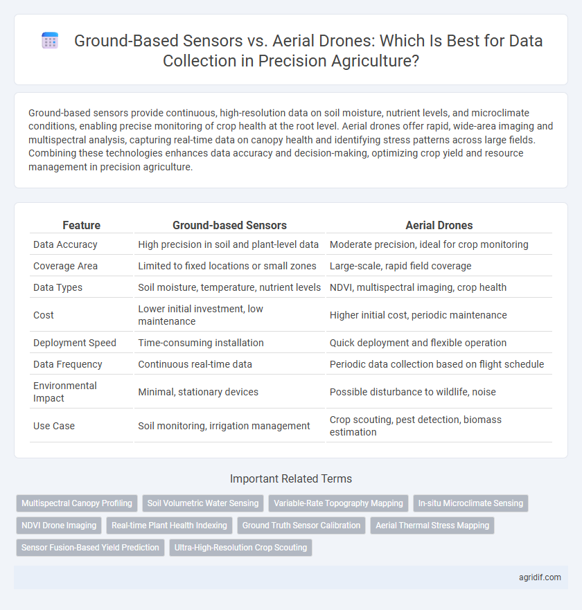Ground-Based Sensors vs. Aerial Drones: Which Is Best for Data Collection in Precision Agriculture?