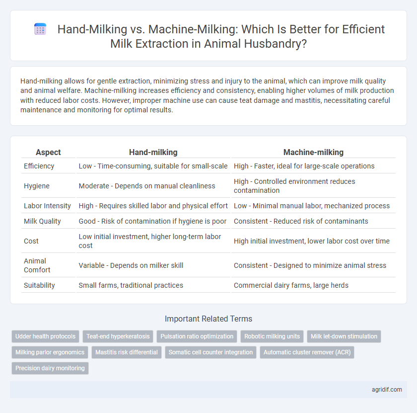 Hand-Milking vs. Machine-Milking: Which Is Better for Efficient Milk Extraction in Animal Husbandry?