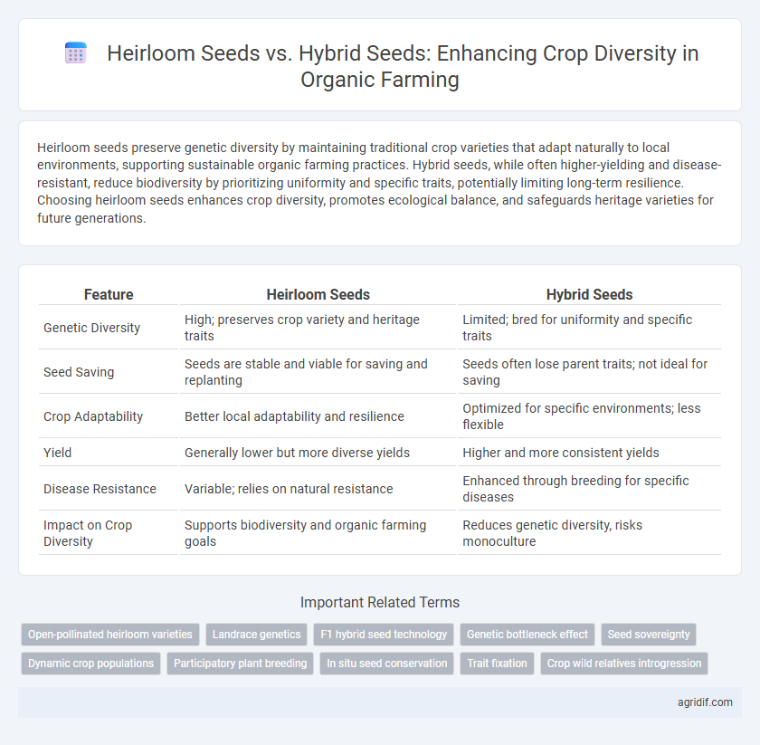 Heirloom Seeds vs. Hybrid Seeds: Enhancing Crop Diversity in Organic Farming