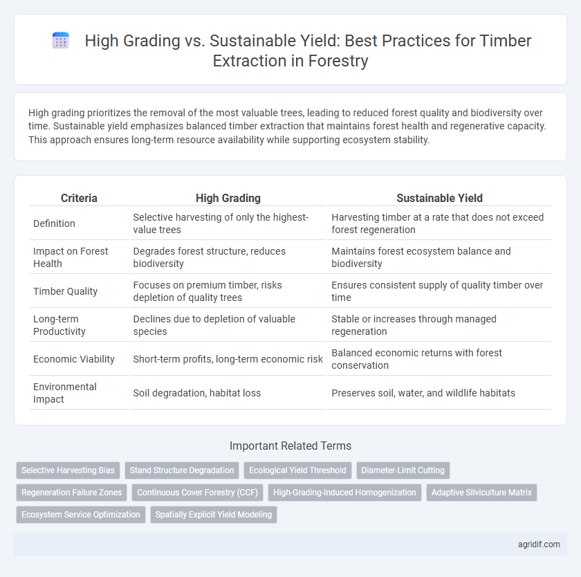 High Grading vs. Sustainable Yield: Best Practices for Timber Extraction in Forestry