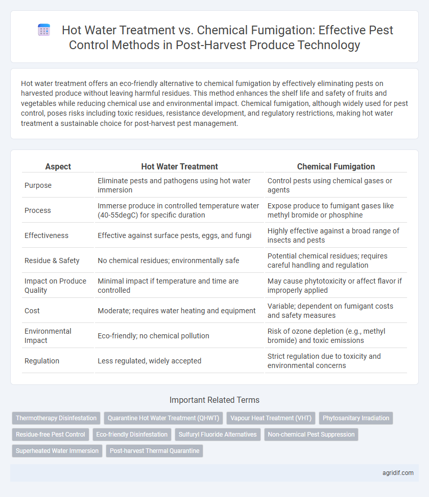 Hot Water Treatment vs. Chemical Fumigation: Effective Pest Control Methods in Post-Harvest Produce Technology