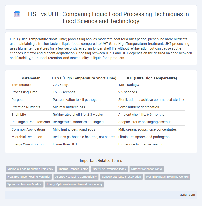 HTST vs UHT: Comparing Liquid Food Processing Techniques in Food Science and Technology