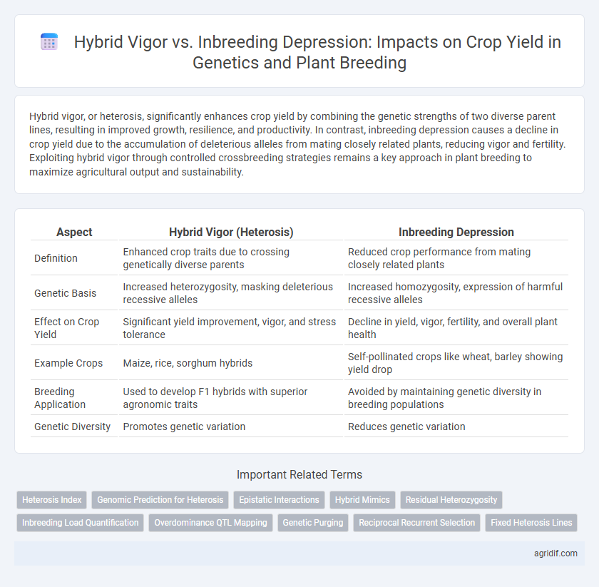 Hybrid Vigor vs. Inbreeding Depression: Impacts on Crop Yield in Genetics and Plant Breeding