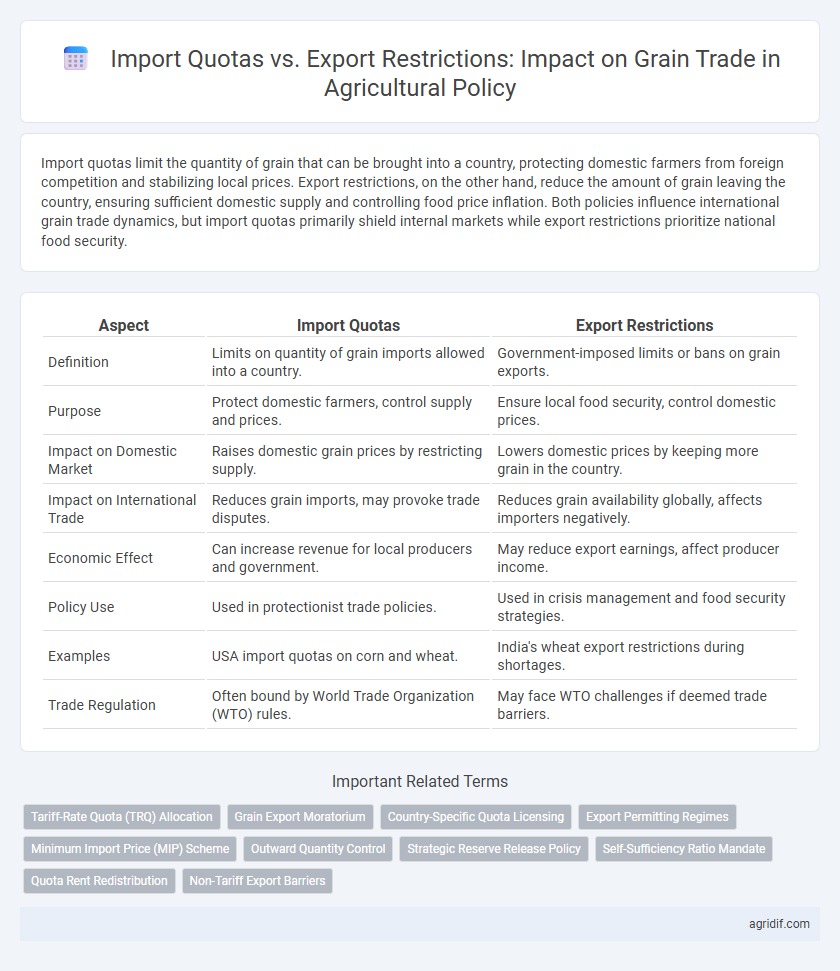 Import Quotas vs. Export Restrictions: Impact on Grain Trade in Agricultural Policy