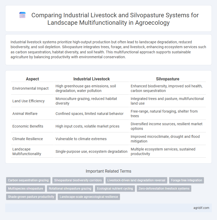 Comparing Industrial Livestock and Silvopasture Systems for Landscape Multifunctionality in Agroecology