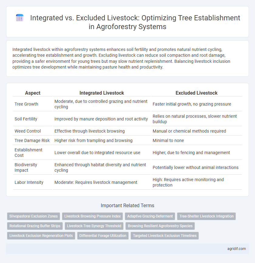 Integrated vs. Excluded Livestock: Optimizing Tree Establishment in Agroforestry Systems
