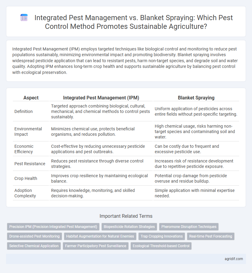 Integrated Pest Management vs. Blanket Spraying: Which Pest Control Method Promotes Sustainable Agriculture?