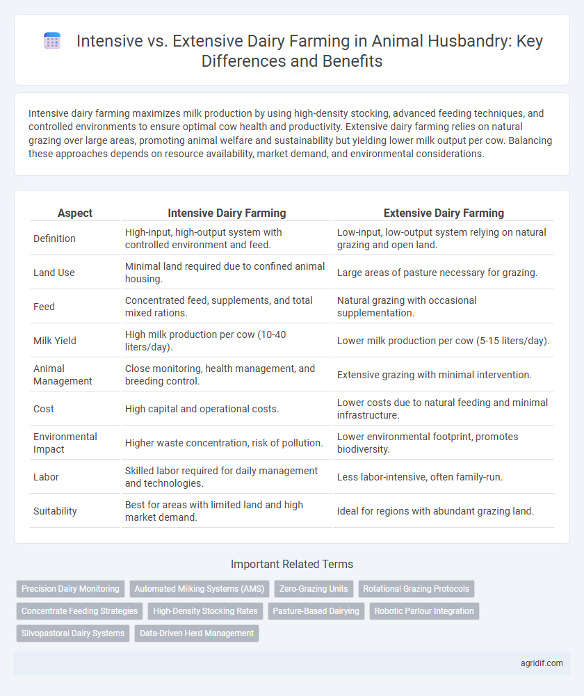 Intensive vs. Extensive Dairy Farming in Animal Husbandry: Key Differences and Benefits