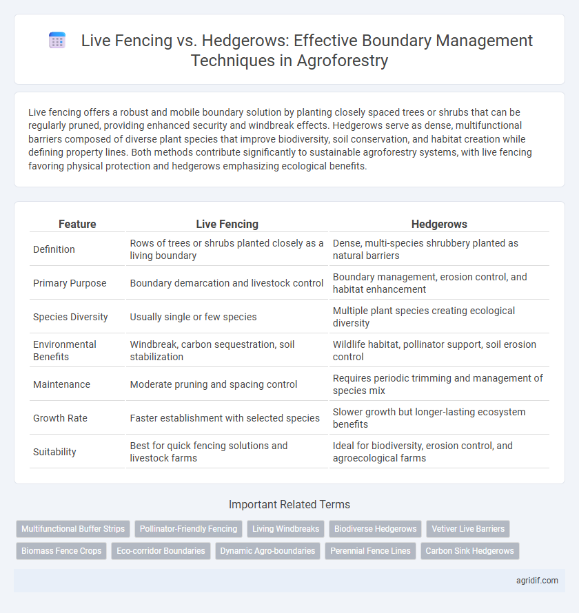 Live Fencing vs. Hedgerows: Effective Boundary Management Techniques in Agroforestry