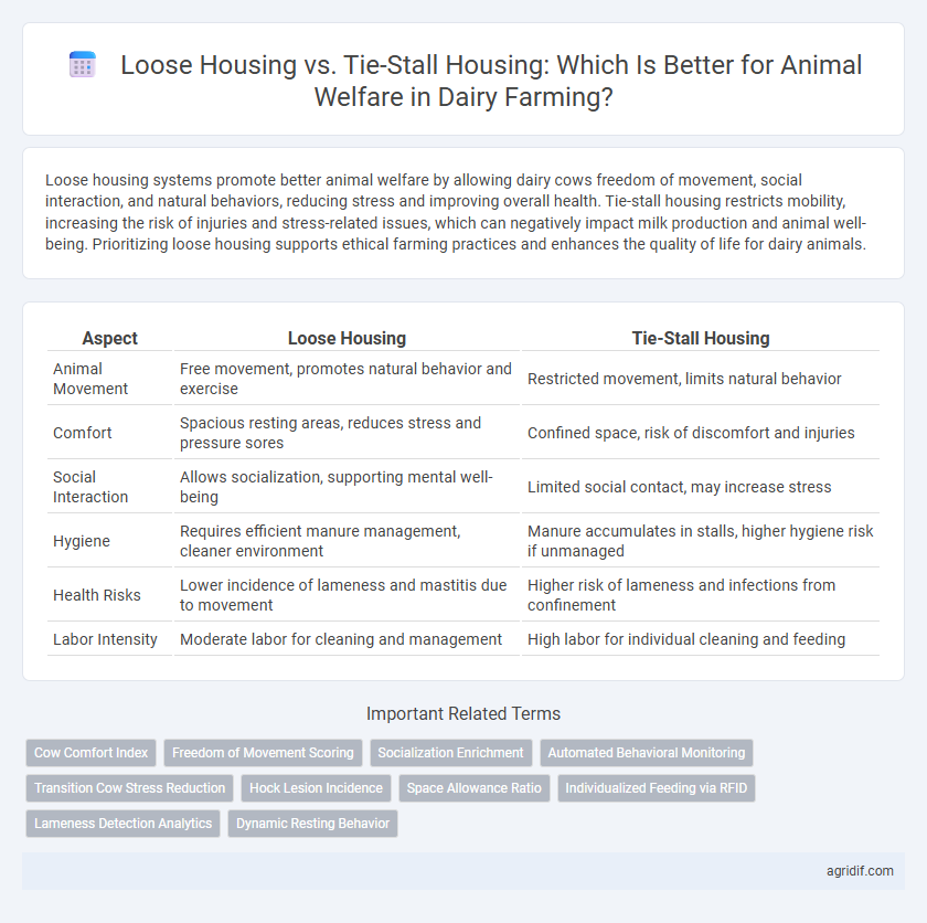 Loose Housing vs. Tie-Stall Housing: Which Is Better for Animal Welfare in Dairy Farming?