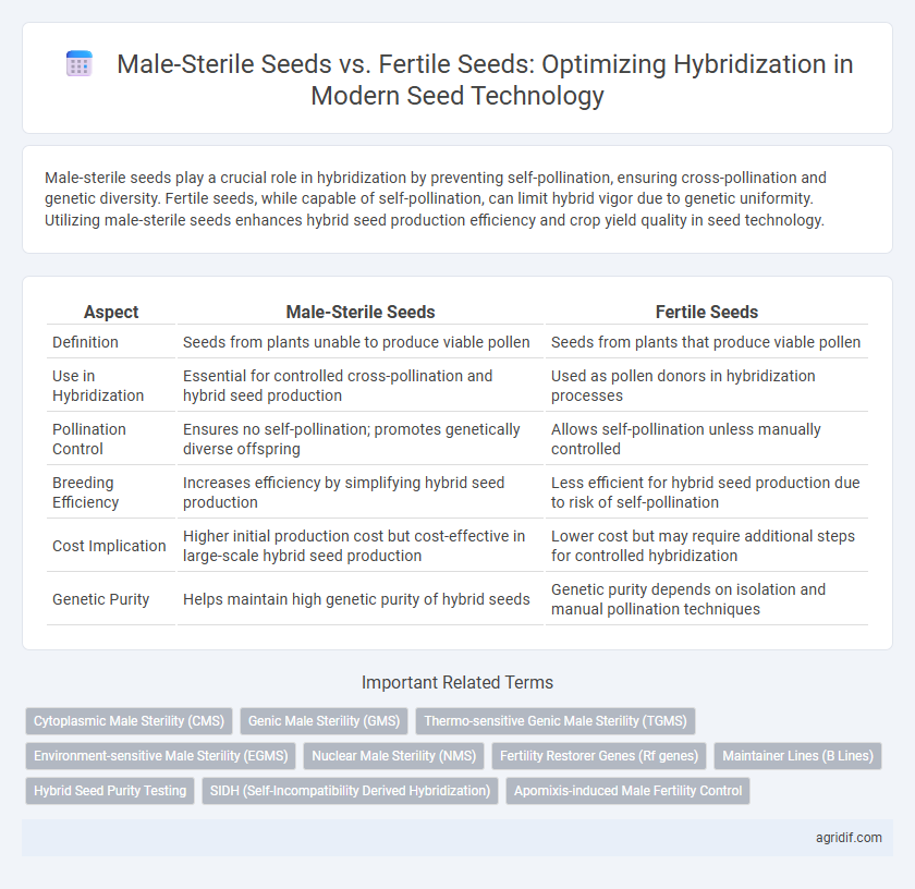 Male-Sterile Seeds vs. Fertile Seeds: Optimizing Hybridization in Modern Seed Technology