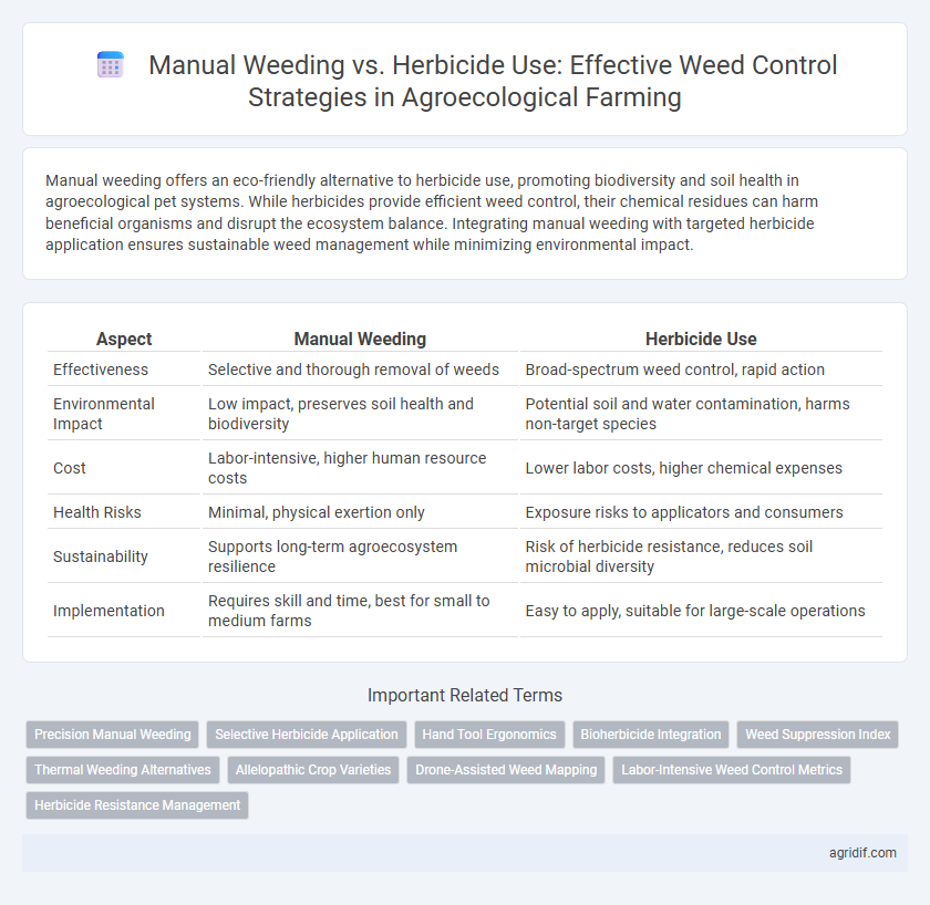 Manual Weeding vs. Herbicide Use: Effective Weed Control Strategies in Agroecological Farming