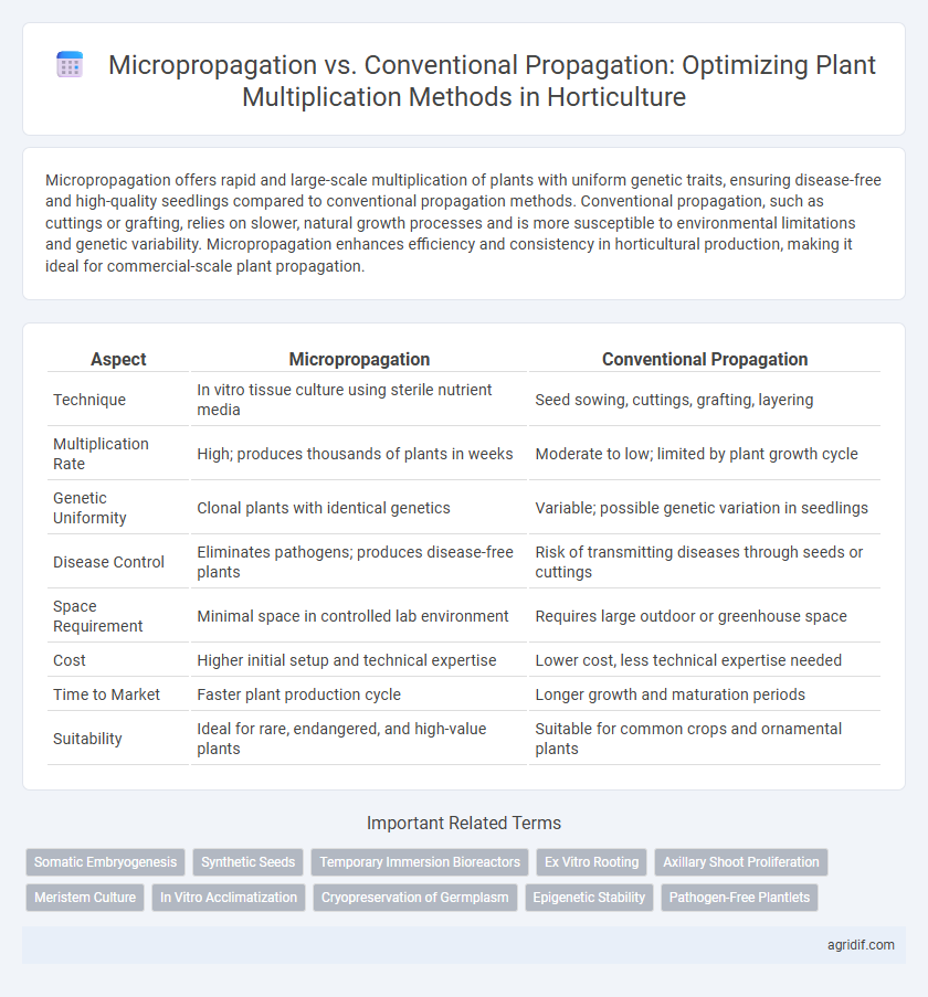 Micropropagation vs. Conventional Propagation: Optimizing Plant Multiplication Methods in Horticulture