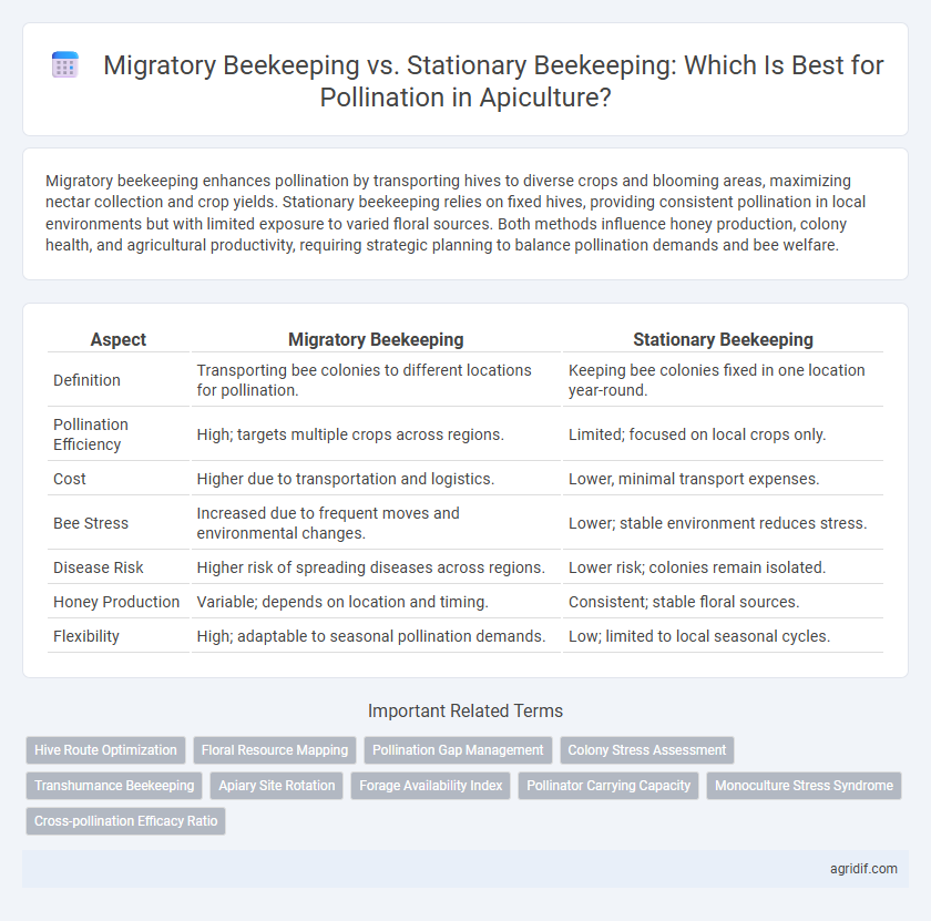 Migratory Beekeeping vs. Stationary Beekeeping: Which Is Best for Pollination in Apiculture?