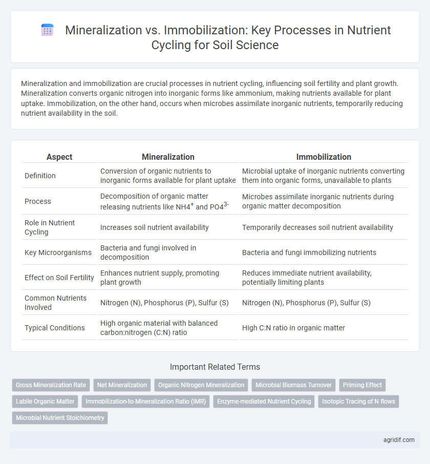 Mineralization vs. Immobilization: Key Processes in Nutrient Cycling for Soil Science